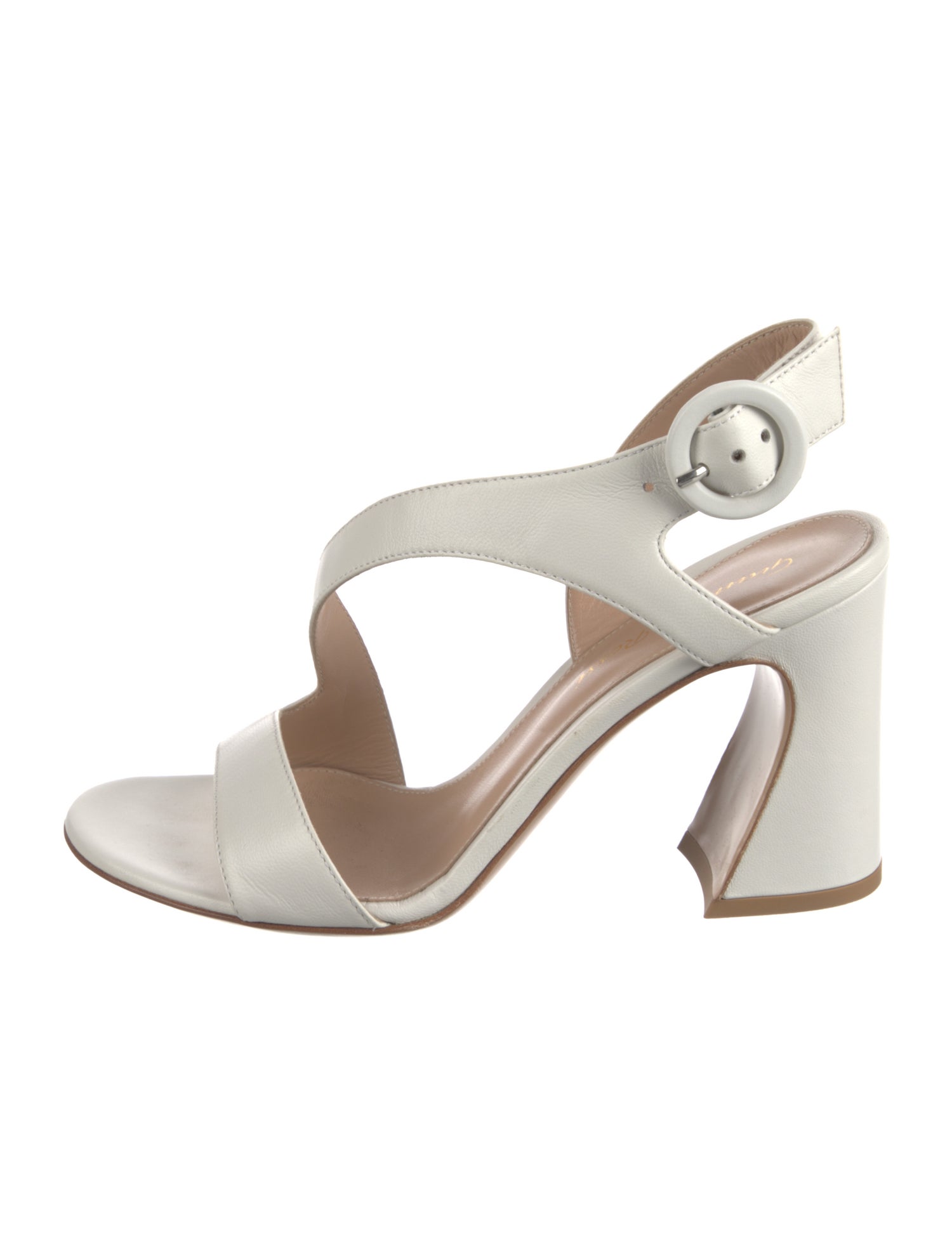 Gianvito Rossi Leather Slingback Sandals