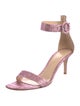 Gianvito Rossi Glitter Glitter Accents Sandals