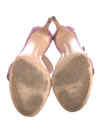 Gianvito Rossi Glitter Glitter Accents Sandals