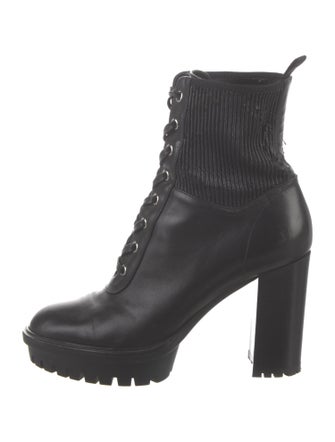 Gianvito Rossi Leather Combat Boots