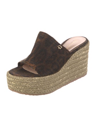 Gianvito Rossi Glitter Accents Espadrilles