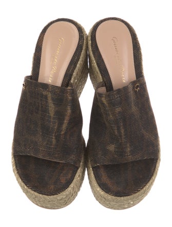 Gianvito Rossi Glitter Accents Espadrilles