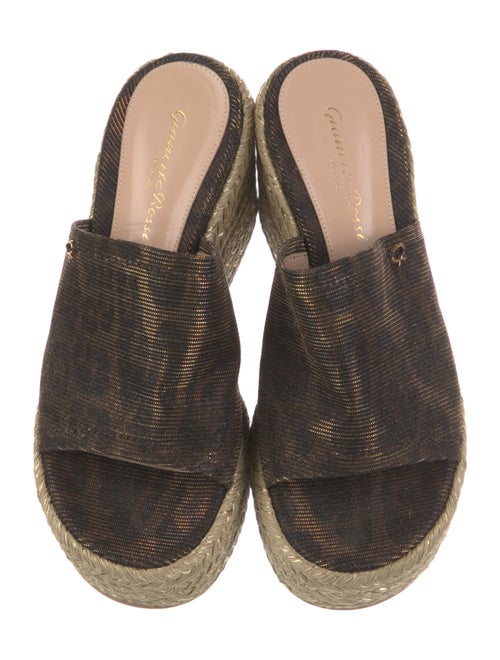 Gianvito Rossi Glitter Accents Espadrilles