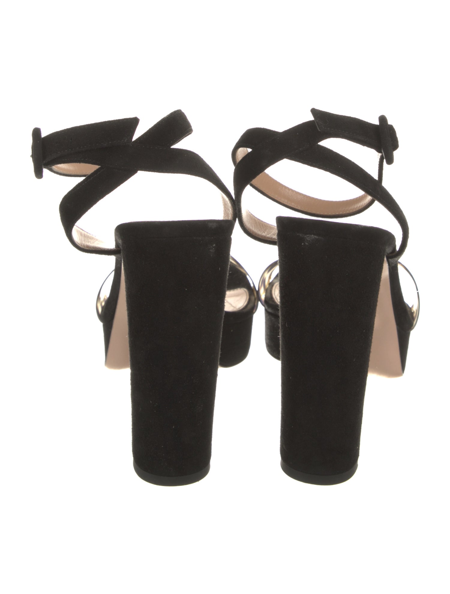 Gianvito Rossi Suede Animal Print Sandals