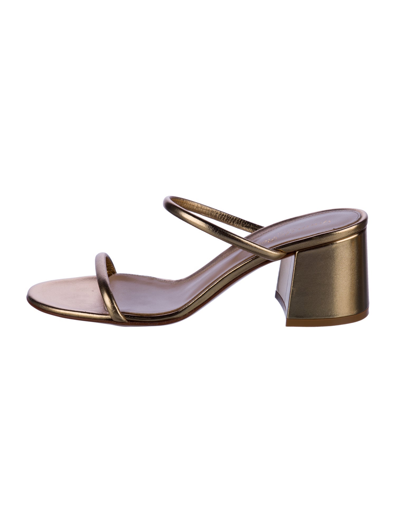 Gianvito Rossi Leather Slides
