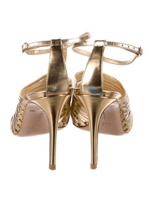 Gianvito Rossi Patent Leather T-Strap Sandals