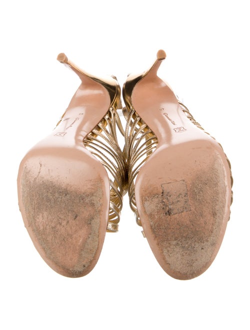 Gianvito Rossi Patent Leather T-Strap Sandals