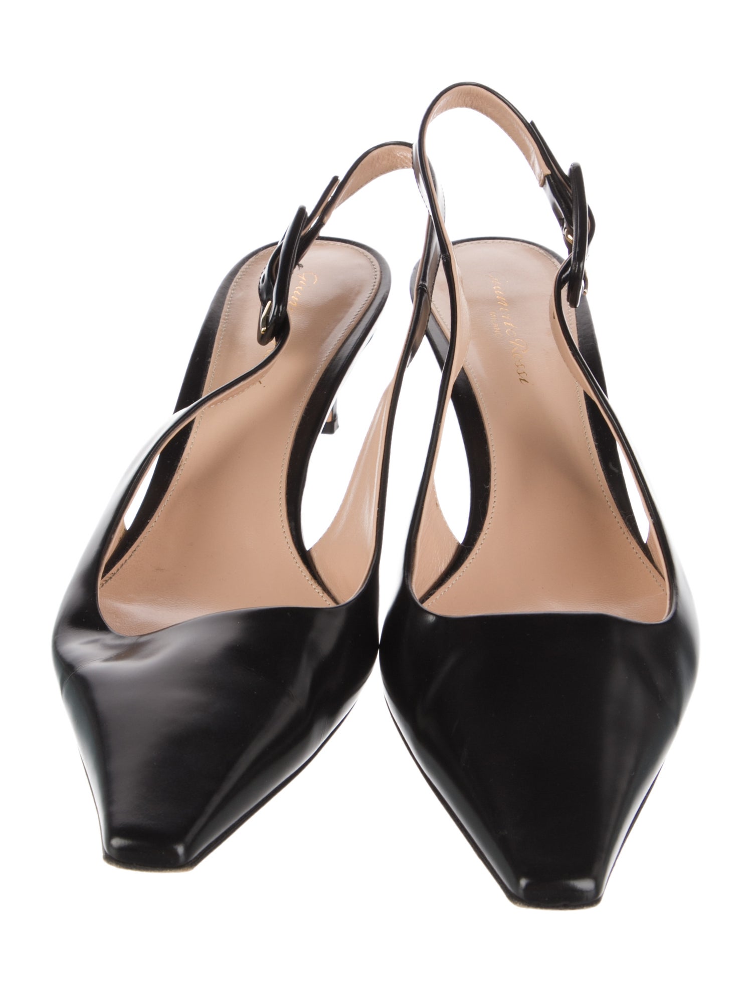 Gianvito Rossi Leather Slingback Pumps