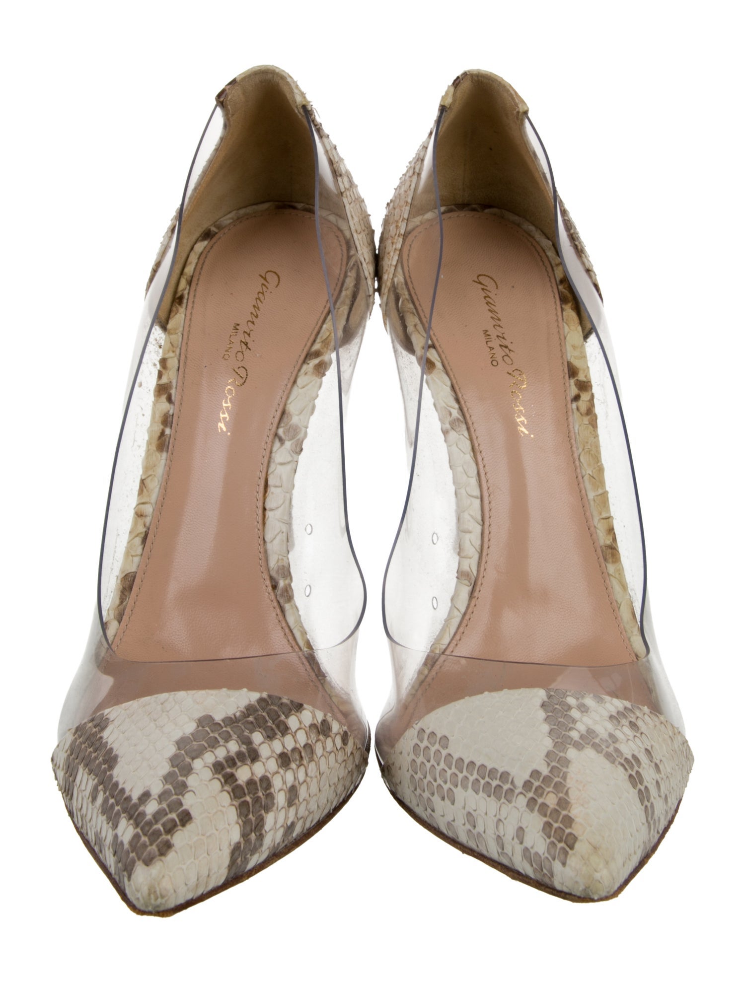 Gianvito Rossi Snakeskin Animal Print Pumps