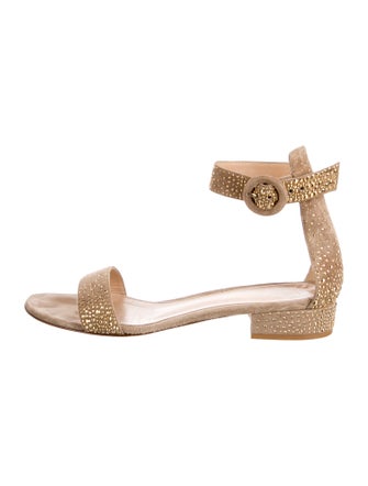 Gianvito Rossi Suede Gladiator Sandals