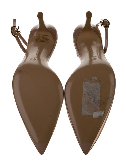 Gianvito Rossi PVC Cutout Accent Slingback Pumps