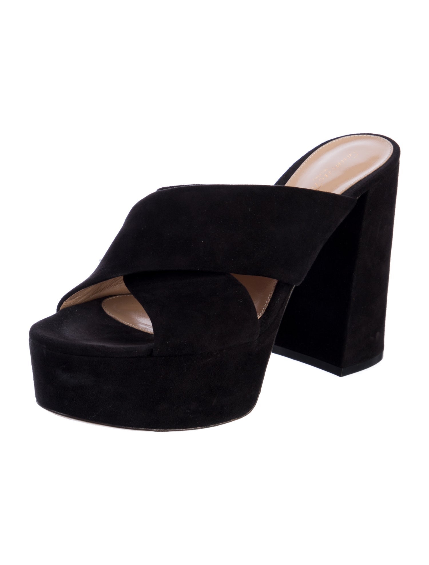 Gianvito Rossi Suede Slides