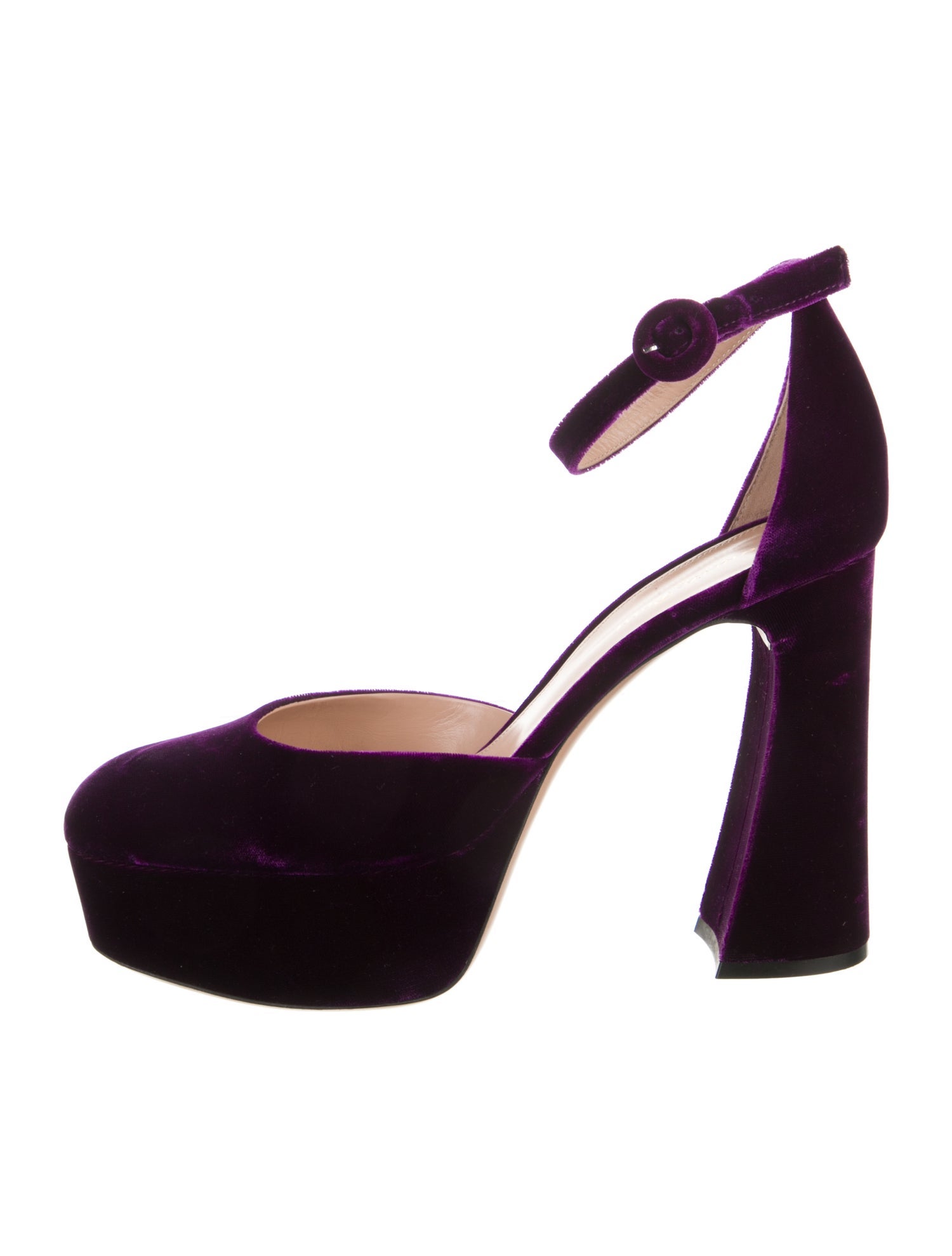 Gianvito Rossi Velvet D'Orsay Pumps