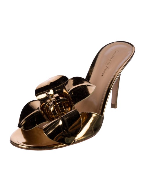 Gianvito Rossi Leather Slides