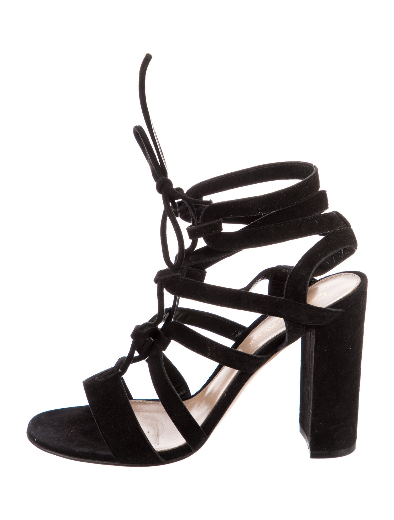 Gianvito Rossi Suede Gladiator Sandals