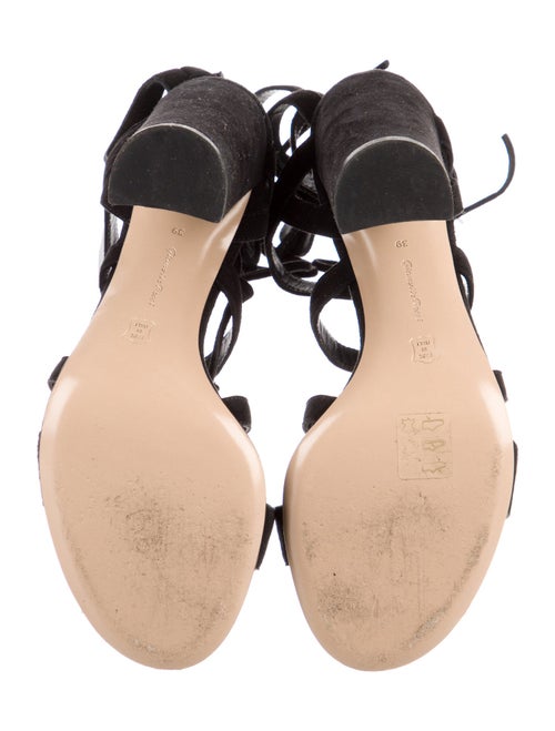 Gianvito Rossi Suede Gladiator Sandals