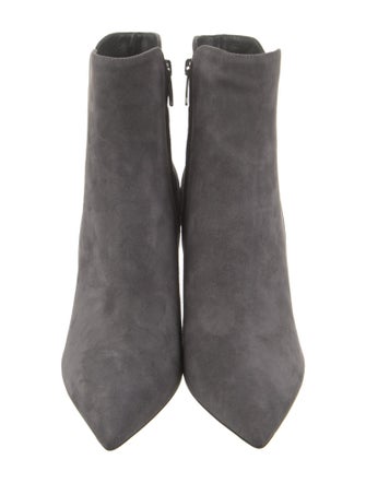 Gianvito Rossi Suede Leather Trim Embellishment Boots