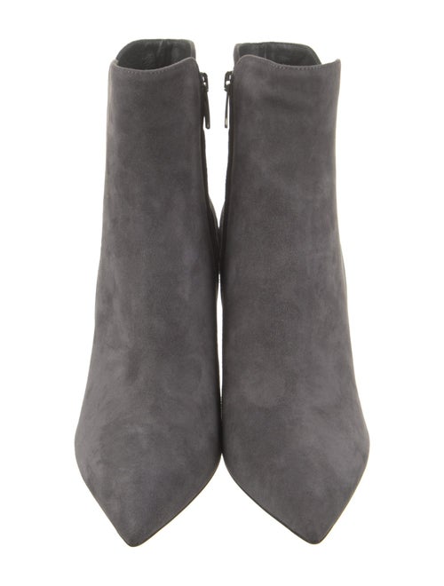 Gianvito Rossi Suede Leather Trim Embellishment Boots