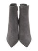 Gianvito Rossi Suede Leather Trim Embellishment Boots