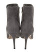Gianvito Rossi Suede Leather Trim Embellishment Boots