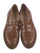Gianvito Rossi Embossed Leather Loafers