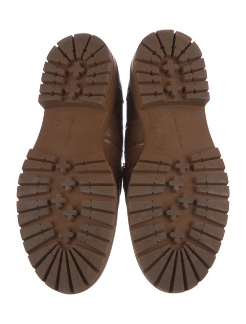 Gianvito Rossi Embossed Leather Loafers