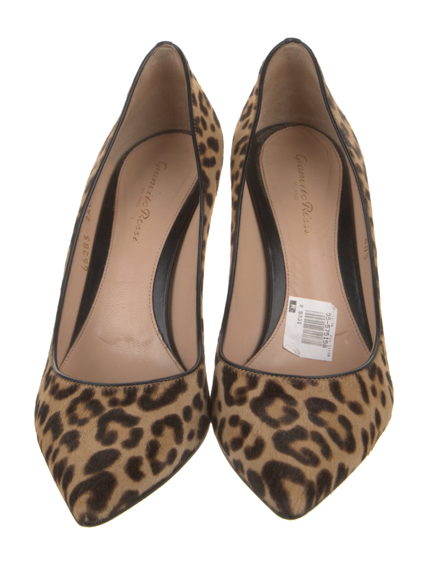 Gianvito Rossi Ponyhair Animal Print Pumps