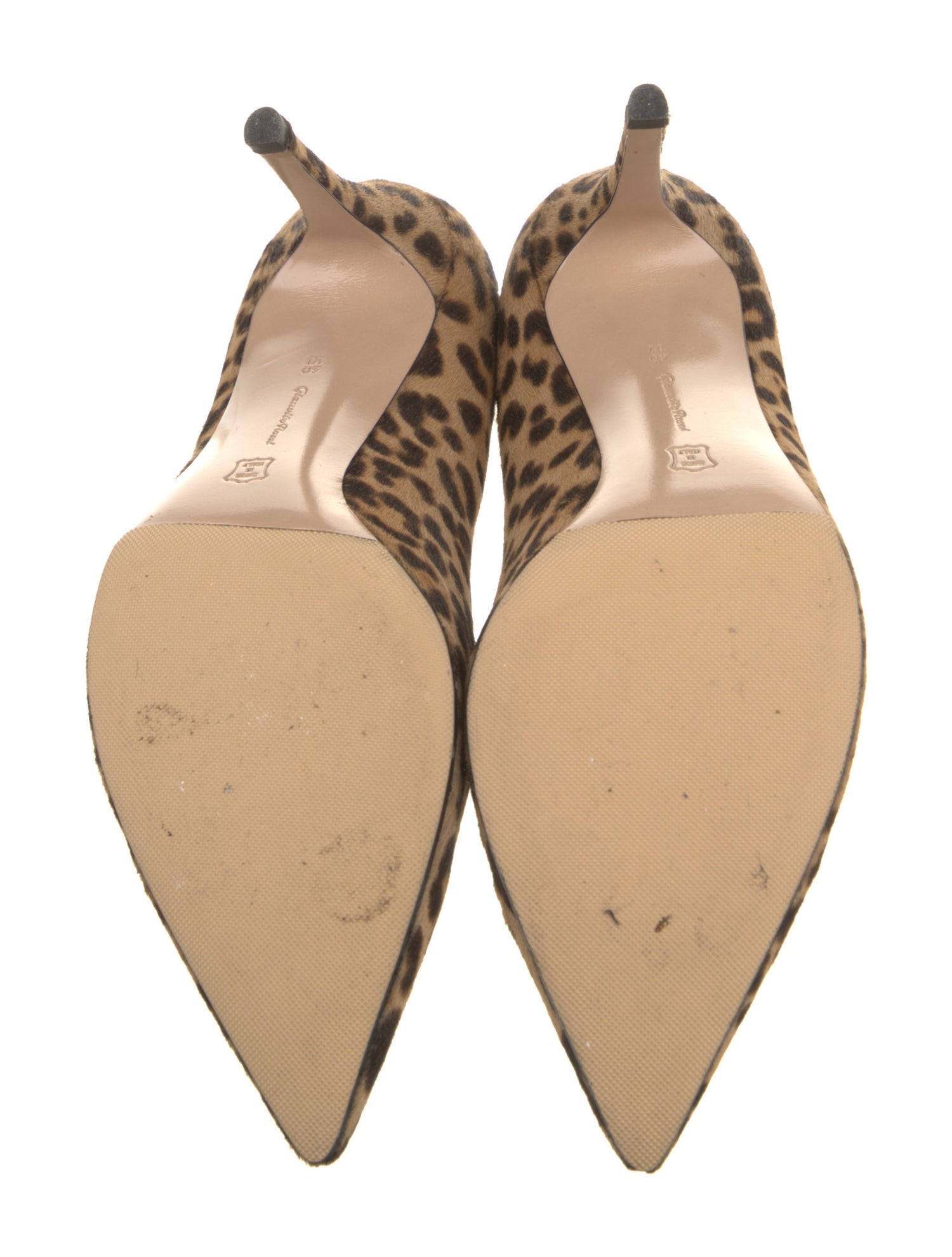 Gianvito Rossi Ponyhair Animal Print Pumps