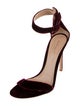 Gianvito Rossi Velvet Slingback Sandals