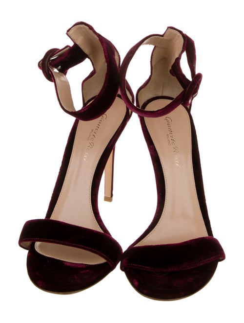 Gianvito Rossi Velvet Slingback Sandals