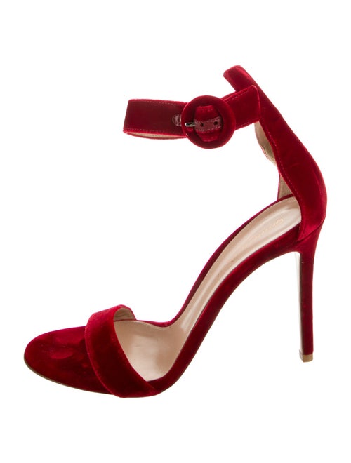 Gianvito Rossi Velvet Sandals