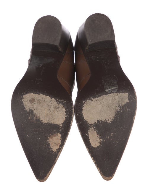 Gianvito Rossi Leather Embroidered Accent Chelsea Boots