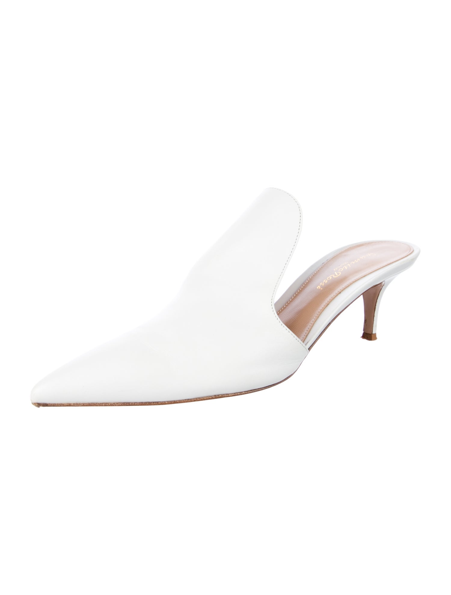 Gianvito Rossi Leather Mules