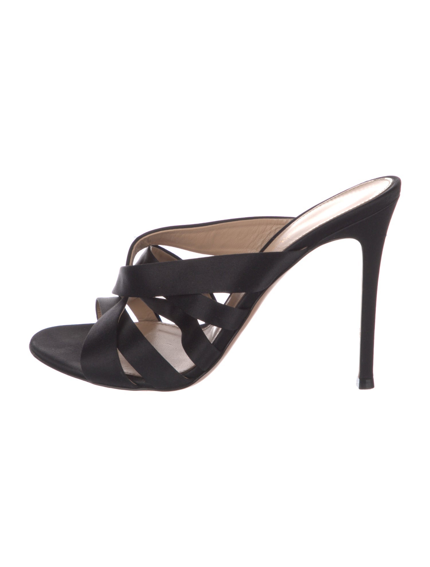 Gianvito Rossi Satin Slides