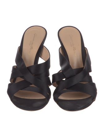 Gianvito Rossi Satin Slides