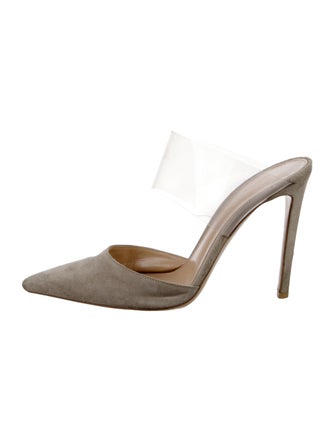 Gianvito Rossi Suede Mules