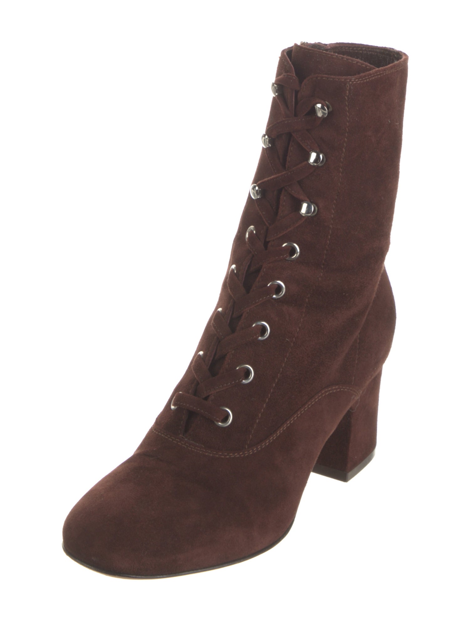 Gianvito Rossi Suede Combat Boots