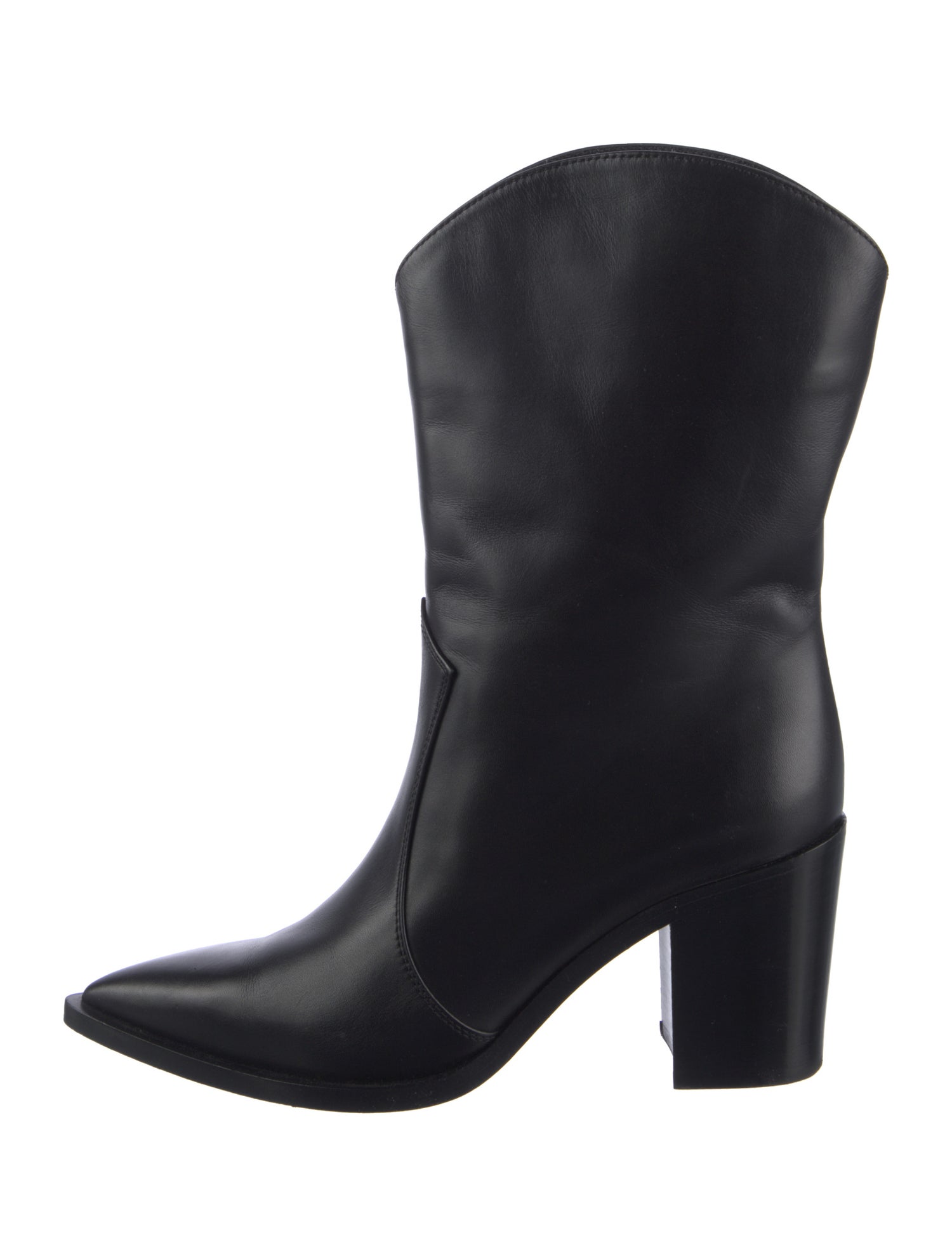 Gianvito Rossi Leather Western Boots
