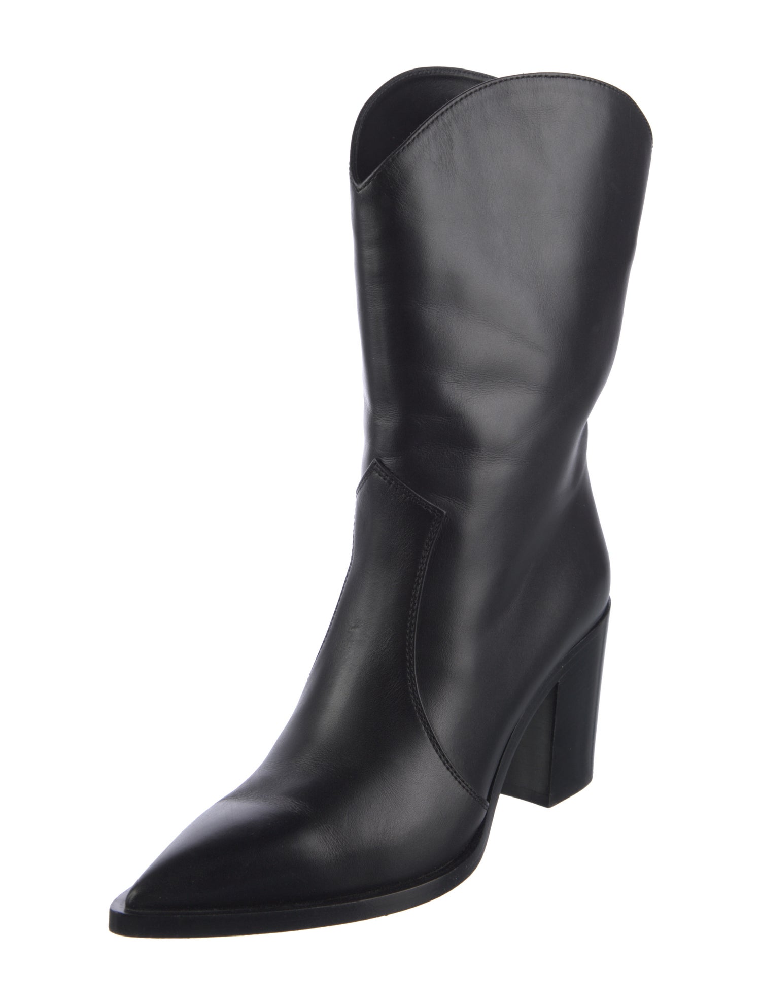 Gianvito Rossi Leather Western Boots