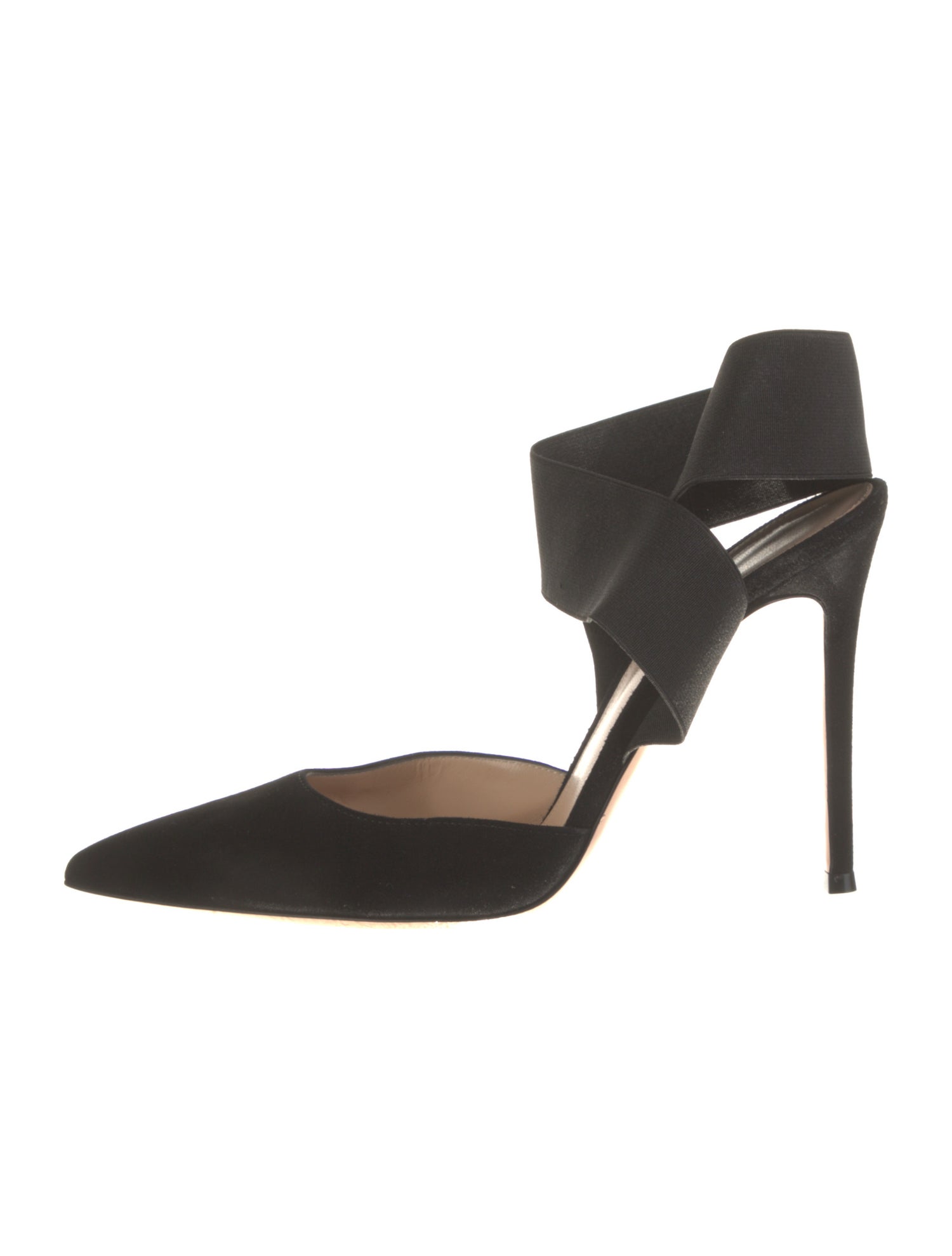 Gianvito Rossi Suede D'Orsay Pumps