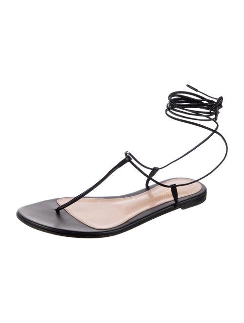 Gianvito Rossi Leather T-Strap Sandals
