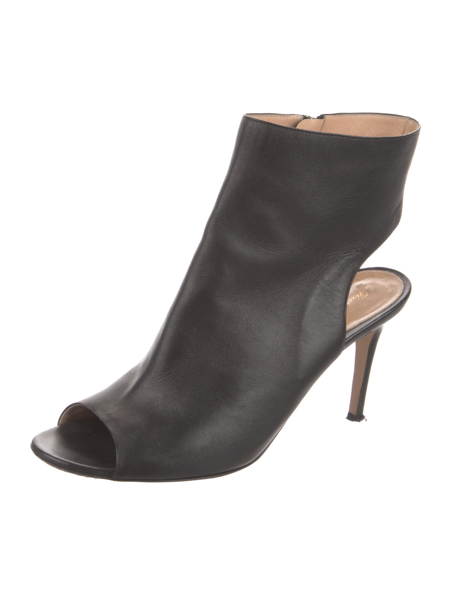 Gianvito Rossi Leather Cutout Accent Boots