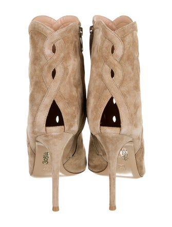 Gianvito Rossi Suede Lace-Up Boots