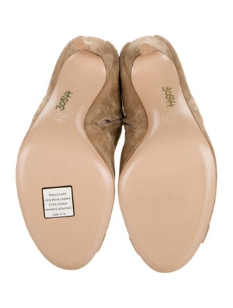 Gianvito Rossi Suede Lace-Up Boots