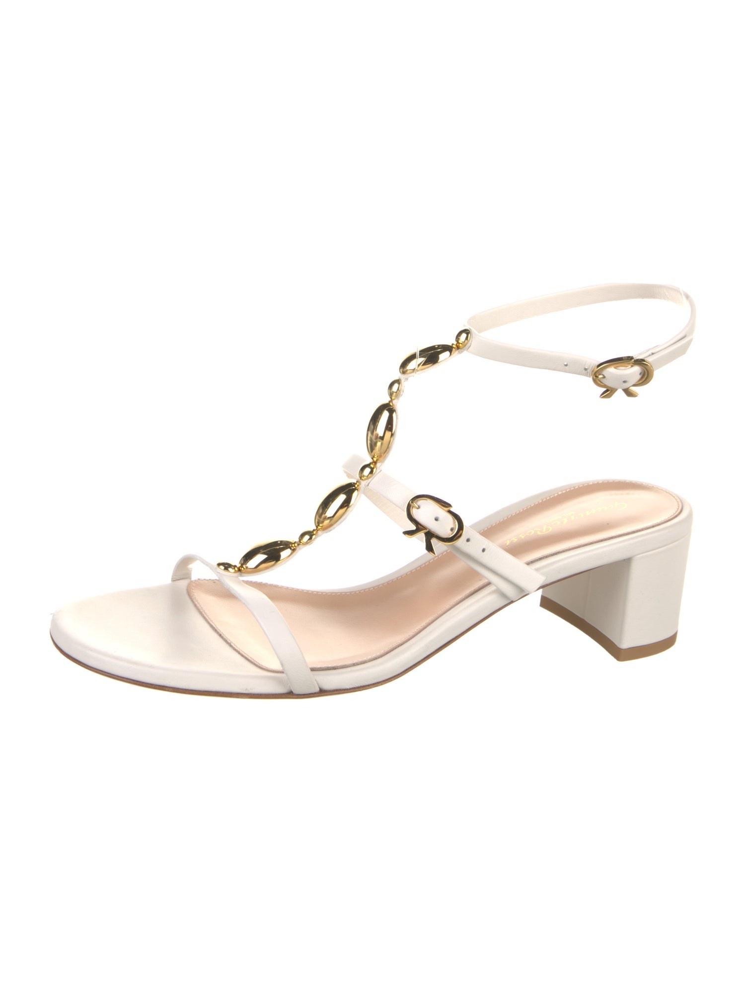Gianvito Rossi Leather T-Strap Sandals