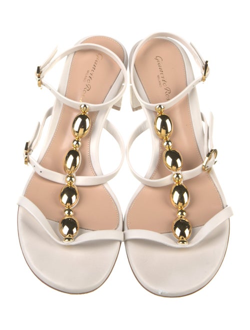 Gianvito Rossi Leather T-Strap Sandals