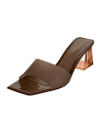 Gianvito Rossi Patent Leather Slides