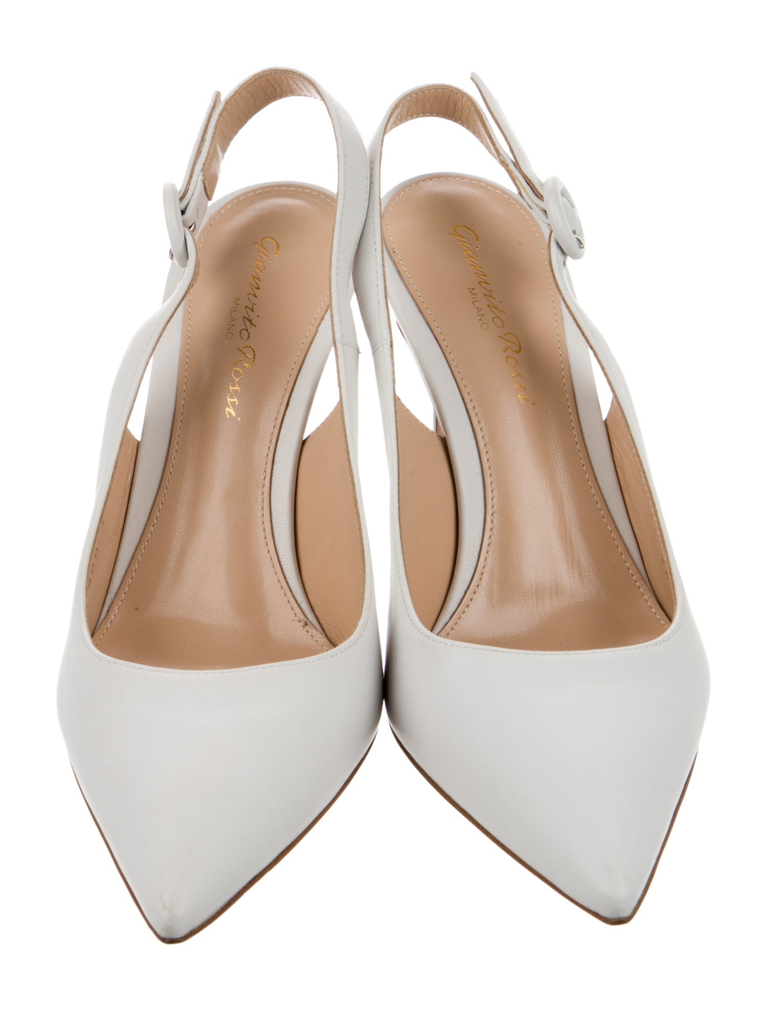 Gianvito Rossi Leather Slingback Pumps