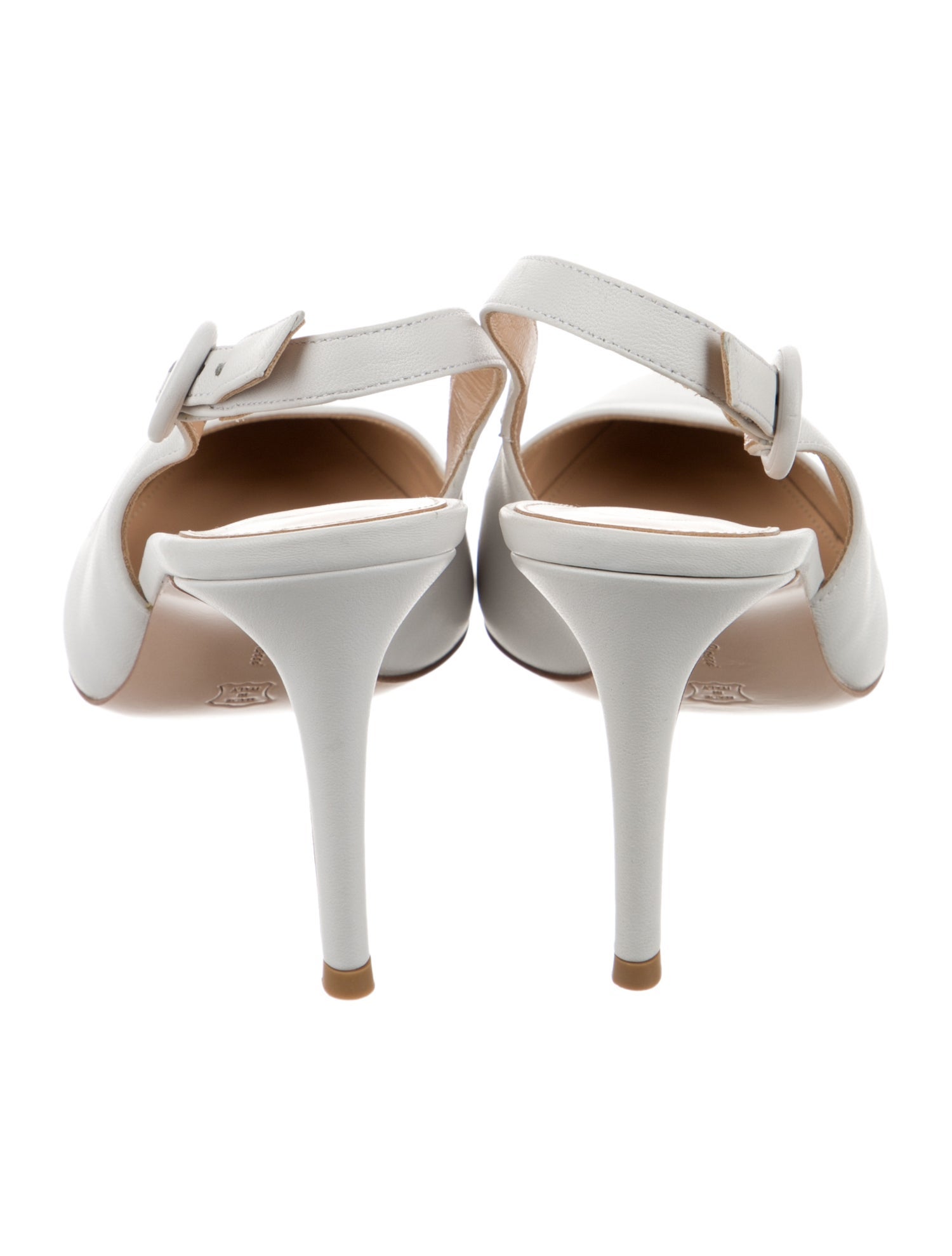 Gianvito Rossi Leather Slingback Pumps