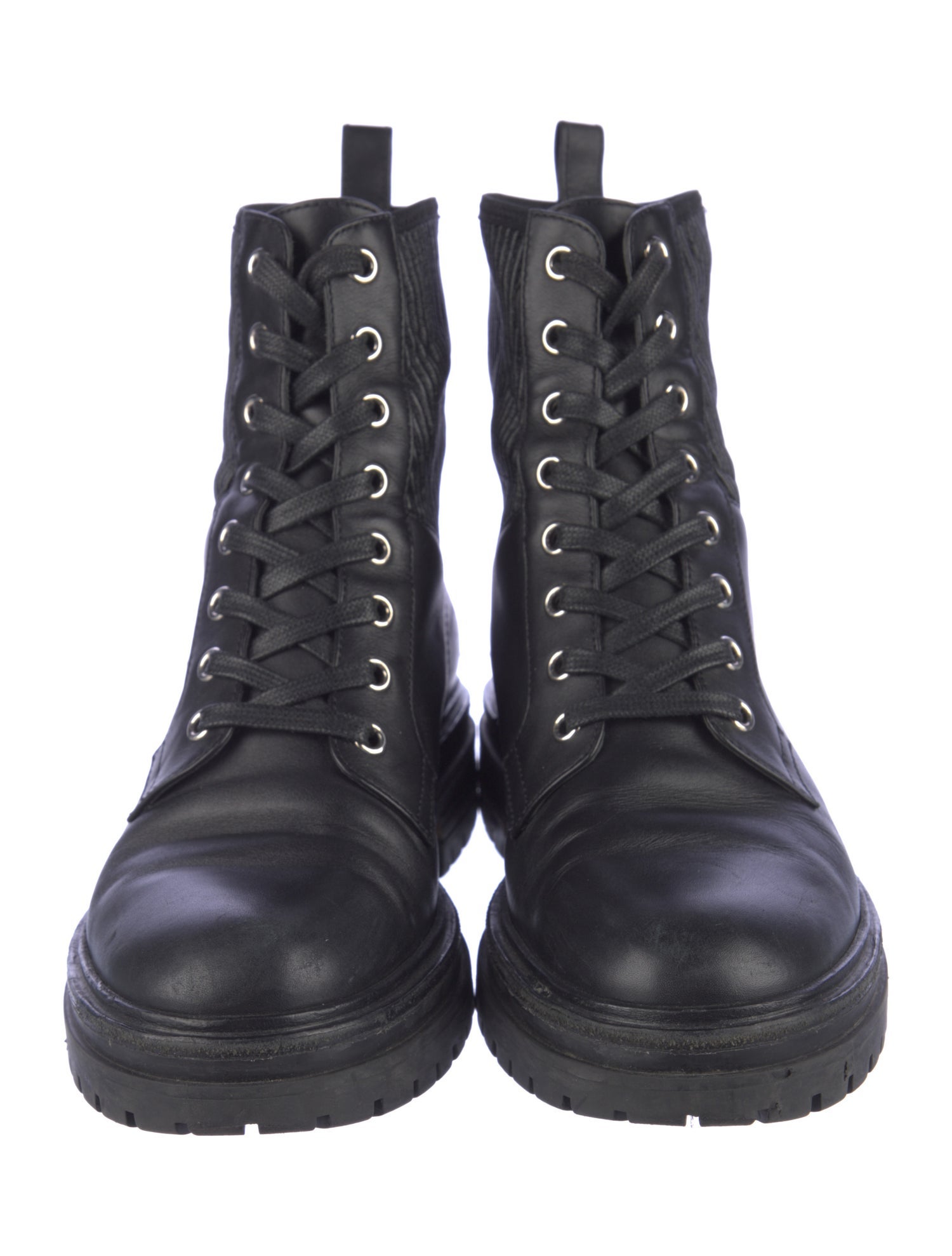 Gianvito Rossi Leather Combat Boots